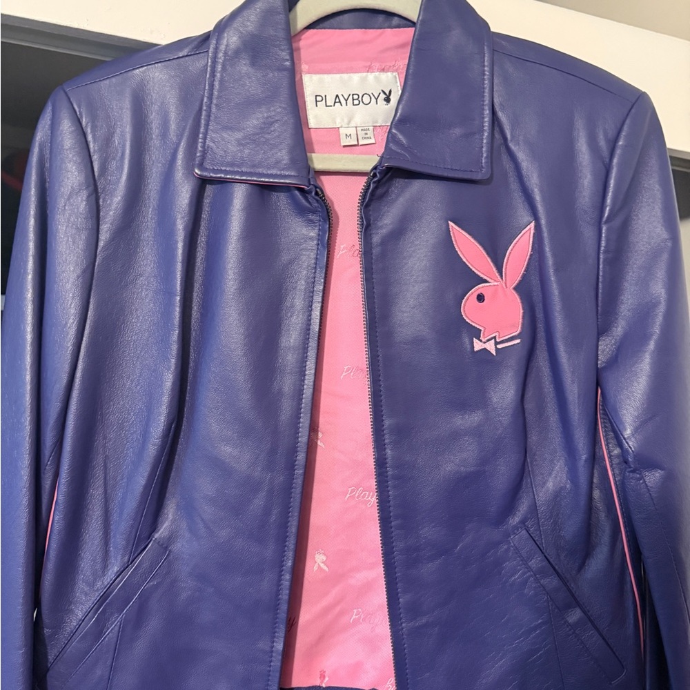 Playboy Woman Purple Jacket with Pink Accents